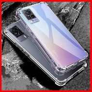 Vivo V21 5G V21e Phone Case Shockproof Casing Clear Transparent TPU Bumper Full Cover Cases Soft Cas