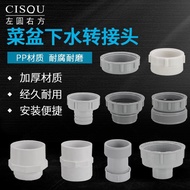 Kitchen Sink Vegetable Basin Garbage Processor Sewage 55 Adapter 56-58 to 45-46 Variable Diameter Li