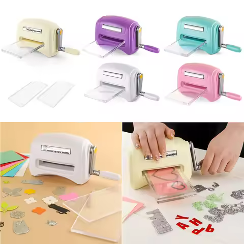Mini Manual Die Cutting Embossing Machine for DIY Scrapbooking Crafts Cards Paper Cutter Plastic 16x
