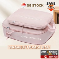 🔥SG stock🔥Travel storage bag/Travel compression bag/Compression packing cube/Packing Cube