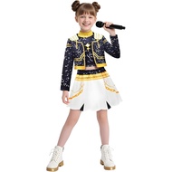 Kpop Demon Slayer Girls' Generation Children's Cosplay Costume Golden Stage Costume Zoe Rumi Black G