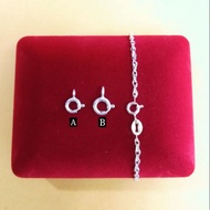 925 Silver Accessories For Chain Changkut Rantai Perak 925 Silver Hook Lobster Clasp For Chain 925纯银