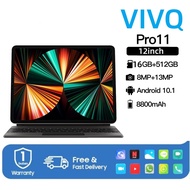 VIVQ tablet Pro11 Tab 16GB RAM + 512GB ROM Android tablet 12 inci layar penuh layar besar Wifi 5G tablet baru tablet gaming murah