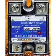 HB mager Genuine new original SSR Single phase solid state relay 100A 220VAC-AC AC control AC MGR-1 