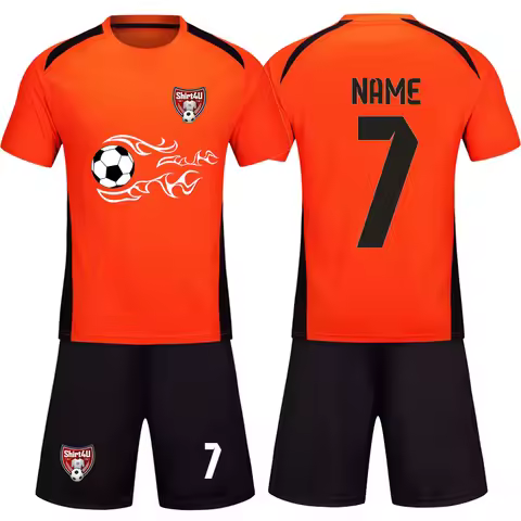 Football uniform 2021 2022 tracksuit for children，Men's Soccer Jersey Sets Customize Adult Running T