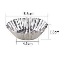 100pcs Aluminium Disposable Foil (B104)/ Egg Tart Foil Container/ Tart Foil /Baking Aluminium Foil
