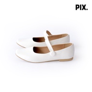PixFootwear White Odette Flat Shoes - White Women's Flat Shoes