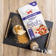 [澳洲Red Tractor] 奇亞籽&amp; 亞麻籽Omega 3 燕麥片( WHEAT FREE無小麥)(500g) -1入組