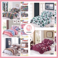 NESOKU Cadar Patchwork 6 in 1 Mix Cotton Saiz Queen Size Bedsheets Patchwork 6in Cadar Queen