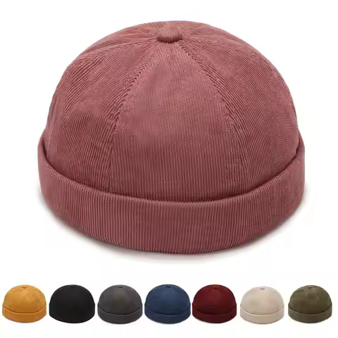 New Four Seasons Hats, Tide Melon Skin Hats, Beanie Landlord Hats, Spring And Autumn Versatile Hip H