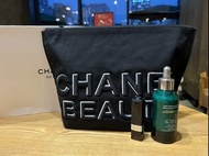NEW 正品 Chanel 3D立體刺繡超大帆布質料化妝袋 Makeup Bag 手拿包
