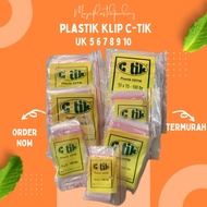 C Tik Brand Clear Plastic Clips Size 4x6 5x8 6x10 7x10 8x12 8.7x13 10x15 Contents 100 pcs Thick Plas