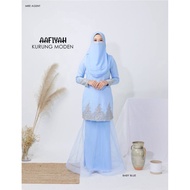 Baju Kurung Moden/PuBaju Kurung Kain Net/Baju Nikah/Baju Tunang/Kurung Aafiyah