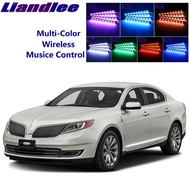 LiandLee Car Glow Interior Floor Decorative Seats Accent Ambient Neon light For Lincoln MKS 2008~2016