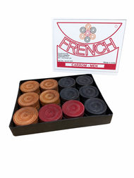 ASHWIN Wooden Carrom Men Set - Quality Carrom Coins for Indoor Board Game | Buah Carrom Wood Kayu