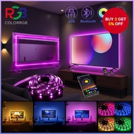 Music Sync RGB LED Strip Light USB 5V Powered TV Backlight with App/Remote Control Flexible