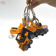 Ank Mini Excavator Keychain Premium Metal Construction Vehicle Pendant Gift for Architect Civil Engi