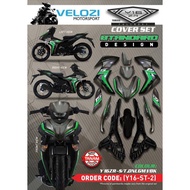 Y16 COVERSET Y16ZR ARMY GREEN DNLGM1 BLACK Y16-ST-2 ORIGINAL VELOZI YAMAHA SIAP TANAM READY STOK