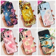 For Itel A48 Case Popular Flower Butterfly Soft Black Silicone Slim Phone Back Cover For ITEL A48 20