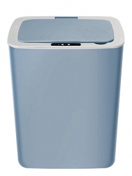 14公升防潮防潮安全節能智慧垃圾桶帶感應蓋廚房衛浴用馬卡龍色