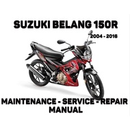 Suzuki Belang R / Raider 150 2003 - 2018 Workshop Repair Service Manual + Parts And Owners Manual