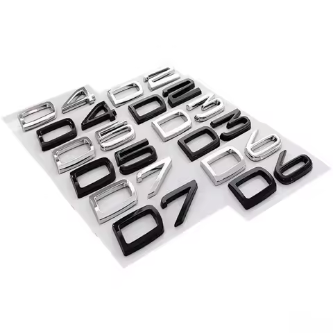 3D Car ABS Rear Trunk Badge Emblem Sticker for Volvo D2 D3 D4 D5 D6 D7 Logo V40 S40 S60 S70 S80 V50 