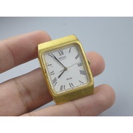 Second-Hand Japanese Vintage Watch Seiko 5Y95 5000 Roman Numeral Dial Men's Quartz Rectangular 27mm