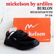 Sepatu sekolah MICKELSON by Ardiles - BURLON - size 31-34 - sepatu velcro - sepatu tanpa tali - Sepa