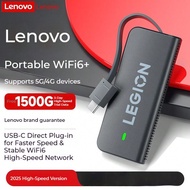 Lenovo Portable WiFi 6 Savior 5G/4G Wireless Mobile Device, Type-C, No SIM Card Required, Unlimited 