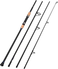 Fiblink 4-Piece Surf Spinning Fishing Rod Portable Carbon Fiber Travel Fishing Rod (Spinning Rod,15