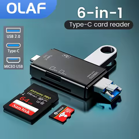 OLAF OTG SD Card Reader Flash Drive Smart Memory Card Reader Type C Cardreader Type C Adapter USB2.0