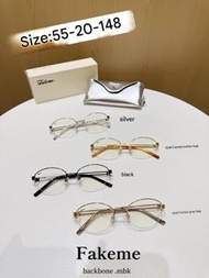 正品 2025新款 Fakeme Backbone·mbk 平光鏡架近視眼鏡架 藍光片