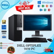 (READY STOCK) DELL OPTIPLEX 7070 INTEL CORE i7-9TH GEN 8GB RAM 256GB SSD