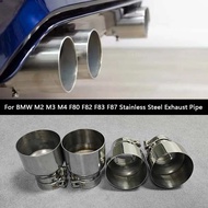 belook 1 ชุด (4 ชิ้น) ท่อไอเสีย M สำหรับ BMW M2 M3 M4 F80 F82 F83 F87 เส้นผ่านศูนย์กลางภายใน 70 มม.
