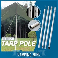 280CM Height Tarp Pole 6061 Aluminum steel /CAMPING TENT/TARP ALUMINIUM POLE SUPPORT AWNING FRAME TA