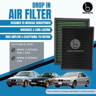 BMW 3 Series E36 E46 / 5 Series E39 OEM High Quality Washable Drop In Air Filter 33-2070/33-2231