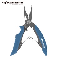 KastKing AccuSplit Split Ring Fishing Pliers Braid Cutters Fishing Line Scissors 420 Stainless Steel Comfortable Rubber Handle