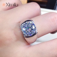 Luxury 5 Carat Hearts Eight Arrows PT950 Moissanite Open Unisex Ring Moissanite Ring