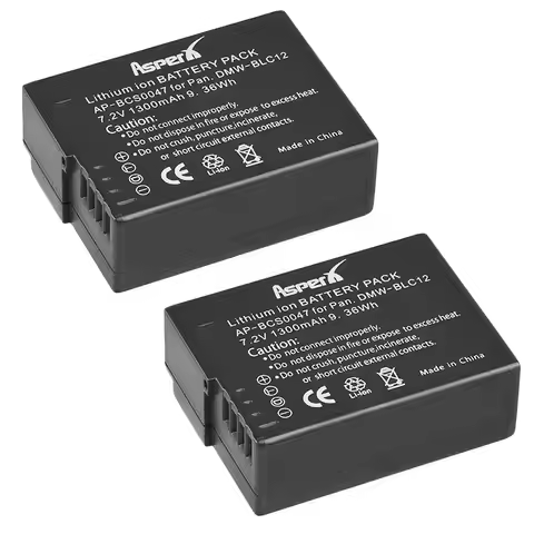DMW-BLC12 BLC12 Bateria DMW-BLC12E DMW-BLC12PP Battery + Dual Charger for Panasonic Lumix DMC-G85,FZ