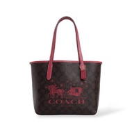 กระเป๋าสะพายไหล่ MINI CITY TOTE IN SIGNATUR COACH CM183