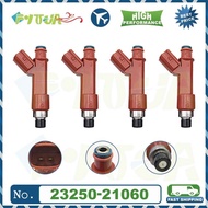 4pcs Fuel injector  For YARIS NCP90 NCP92 2NZFE 1.3L L4 2325021060 23250-21060 23209-21060 Car Nozzl