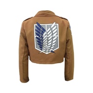 [Ready Stock] Unisex Anime Attack On Titan Jacket Jacket Anime Jacket Lelaki Jacket Perempuan Jacket