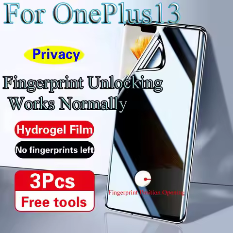 OnePlus13 Anti-peeping Hydrogel Film For OnePlus 13 Privacy Screen Protector One Plus 13 Fingerprint