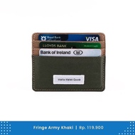 Fringe Army-Khaki Wallts Wallet Card Holder Domper Card