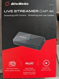 AVerMedia Live Streamer CAP 4K HDMI轉USB相機影像擷取器 BU113