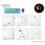SIEMENS DELTA® Relfa Switch & Socket Outlet [SIRIM Approved] 20A 32A 45A Double Pole, RJ11 Tel, Inte
