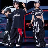 Children's Street Dance Trendy Clothes Boys Hip-Hop Overalls Trendy Pants Girls Jazz Dance Performan