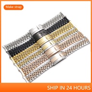 For Rolex Datejust Wholesale Hollow Curved End Solid Screw Links Steel Replacement Jubilee Watch Band Bracelet 19 20mm