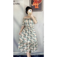 DRESS FLORAL MURAH | DRESS VIETNAM MURAH | DRESS KOREAN STYLE | DRESS MURAH | DRESS DINNER | DRESS OFF SHOULDER