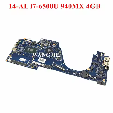 For HP Pavilion 14-AL Laptop Motherboard 855838-601 855838-001 DAG31AMB6D0 I7-6500U CPU 940MX 4G DDR